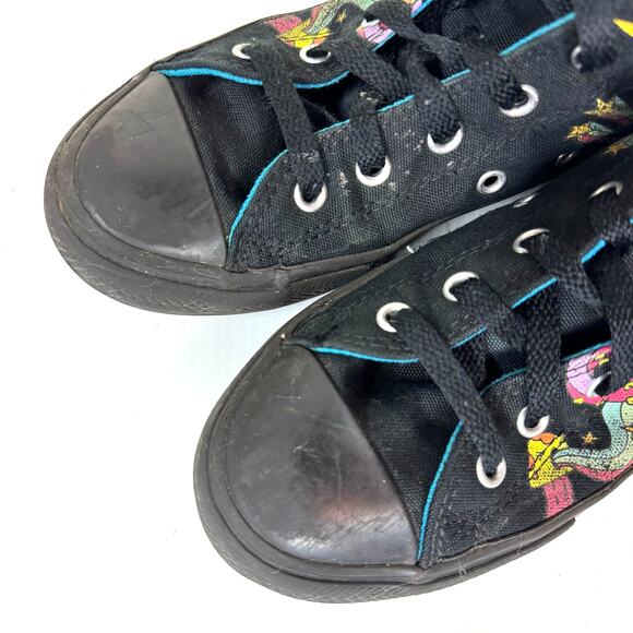 CONVERSE Chuck Taylor All Star Hi Notebook Sneaker Black Youth Sz 3 Skater Art - Picture 14 of 16